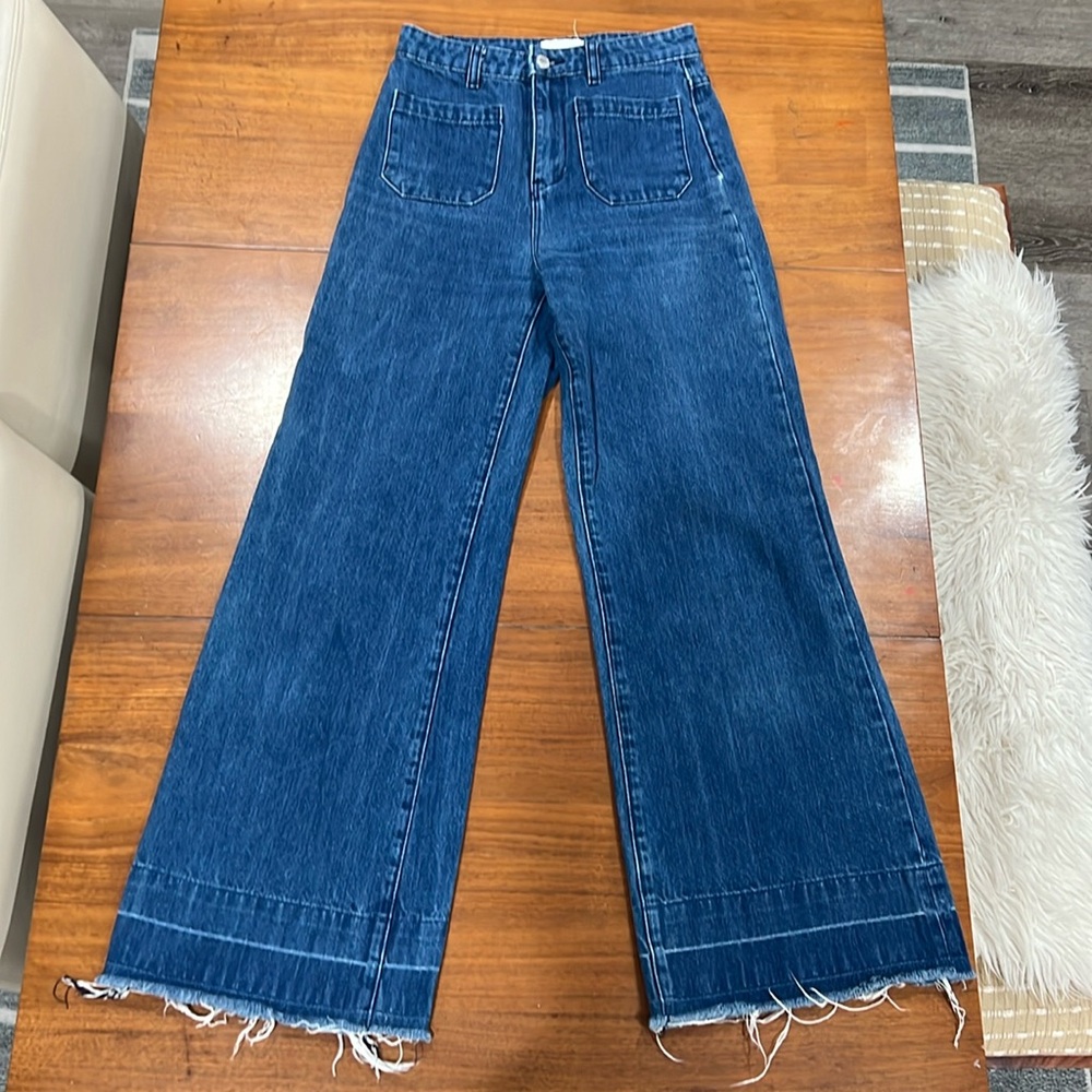 Rolla’s high rise wide leg sailor jeans size 26